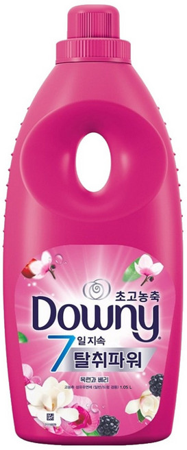 다우니 7일지속 탈취파워 초고농축 섬유유연제 목련과베리, 1.05L, 1개