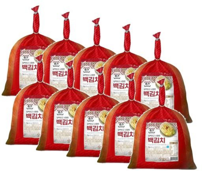 종가 담백하고 시원한 백김치, 10개, 3kg