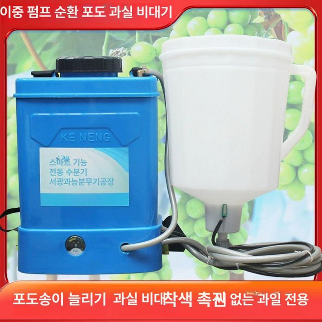 지베렐린 처리기 정원 사출제 샤인머스켓 고당도 전동, 쌍펌프 포도 팽창기 22cm, 1개