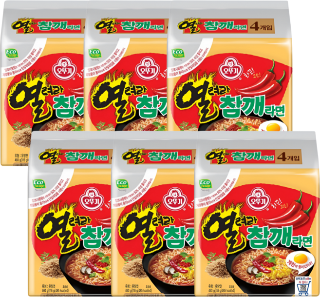 열려라 참깨라면460g(115g X 4입) X 6팩 총24봉, 24개