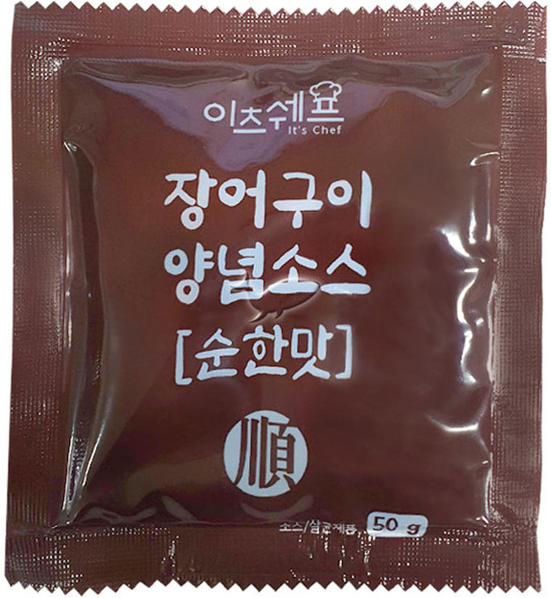 이츠쉐프 일회용 장어양념소스 순한맛, 50g, 150개