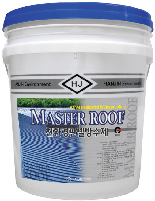 한진 마스터루프 18kg 판넬지붕방수 탄성도막방수 함석 슬레트 철판, 청색, 1개