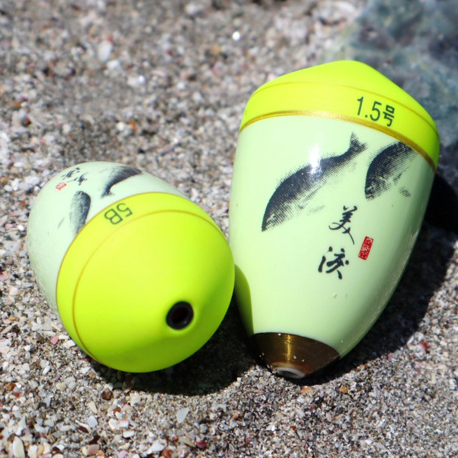 긱스코리아 명품 미루 적녹색약 반유동 구멍찌 바다낚시찌, 0.8, 1개