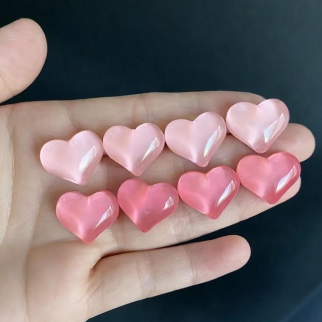 리치봄 하트 마그넷 냉장고자석 붙이는 자석 냉장고 자석, 분홍색