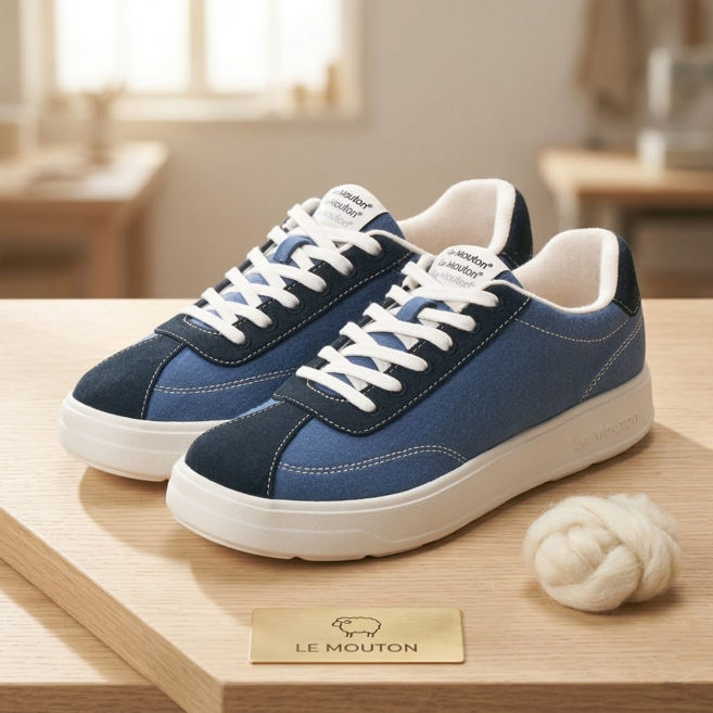 르무통 신상품 업 UP 남성 여성 운동화 인디고블루 VIVALV