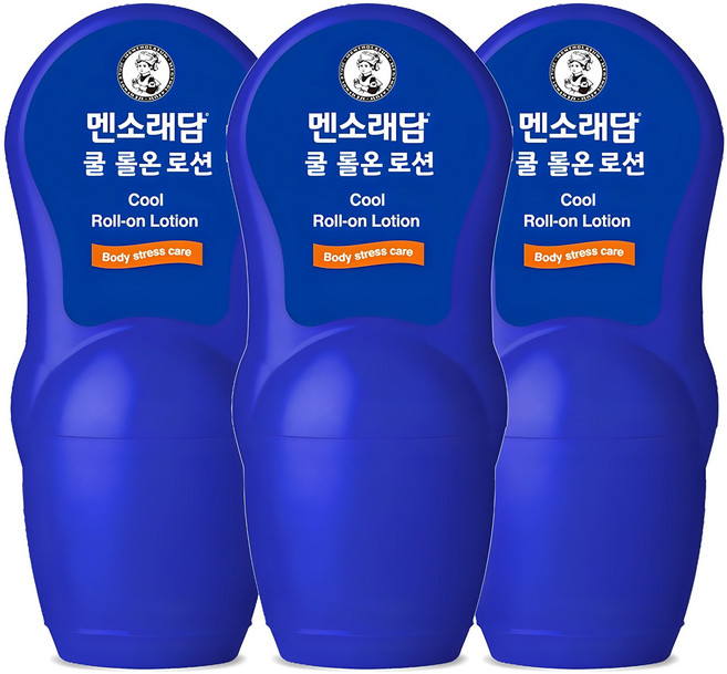 멘소래담 쿨 롤 온 바디로션, 50ml, 3개