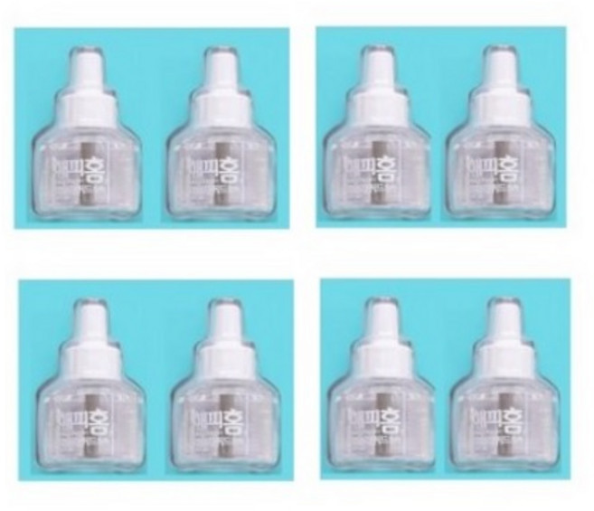 해피홈리퀴드 살충액 리필 45일, 8개, 60ml