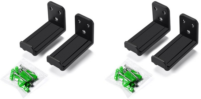 낙하 방지 사운드바 벽 마운트 브래킷 사운드바 스피커 벽 거치대 건식 벽체 사운드바 벽 브래킷 삼성기기 호환 VIZIO LG 호환 BOSE, 2PCS