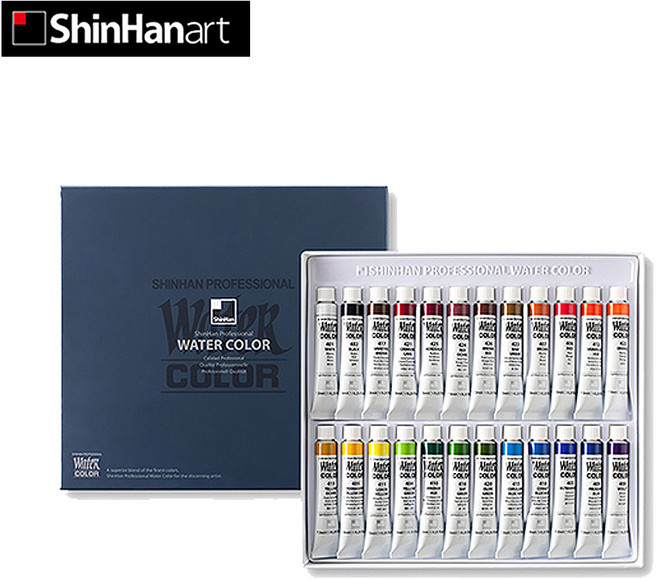 신한 전문가용 수채화물감 24색(7.5ml), 신한 전문가용 수채화 물감 24색(7.5ml)