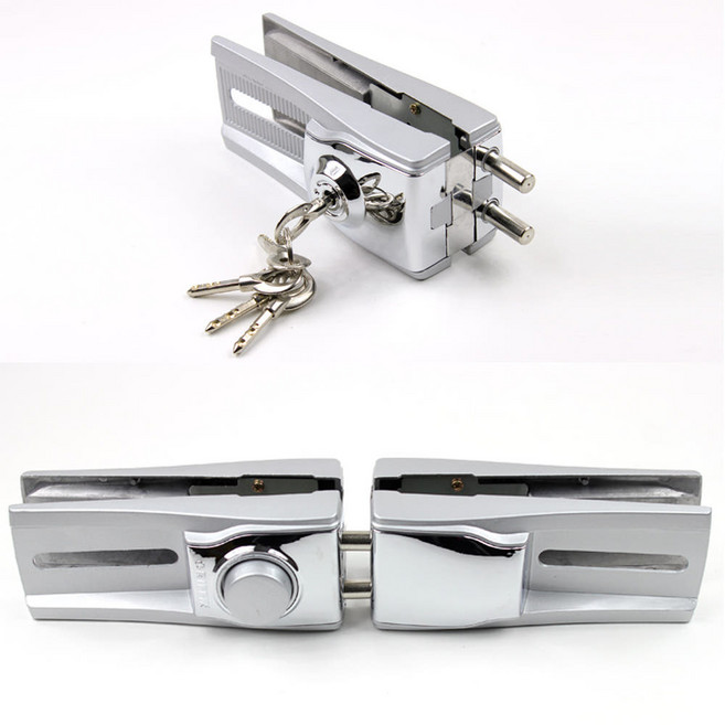 그리핀3 양문 강화유리 현관문 잠금장치 열쇠 보조키