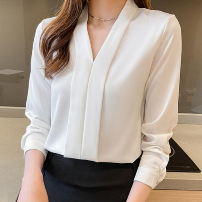 여성 블라우스 하객룩 긴팔 데이트룩 오피스 봄가을