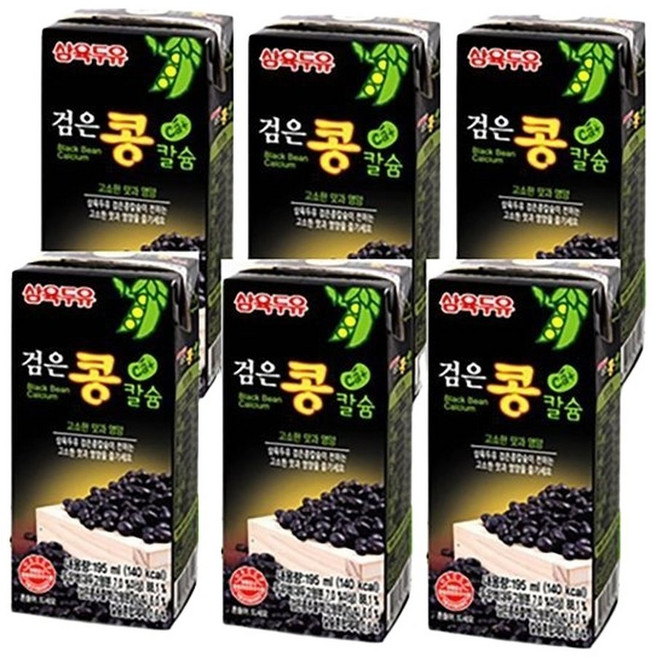 삼육두유 검은콩 칼슘두유 190ml X 48개