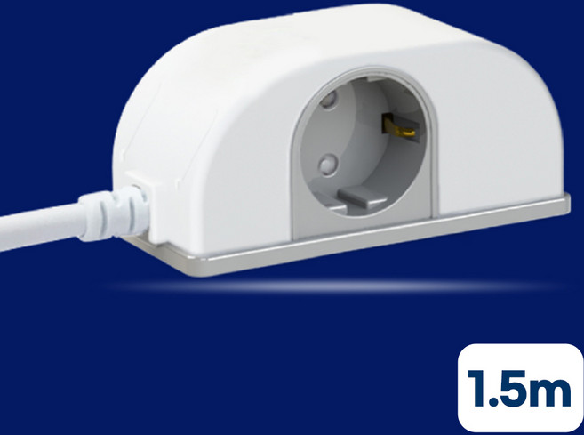 아이정 방수 방진 옆으로 멀티코드 멀티탭, 2구, 1.5m, 1개