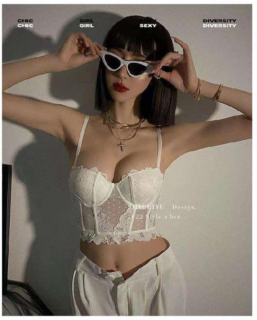 티류으스 여성 코르셋 브라 세트 섹시 속옷 세트 러브리스 데이트룩