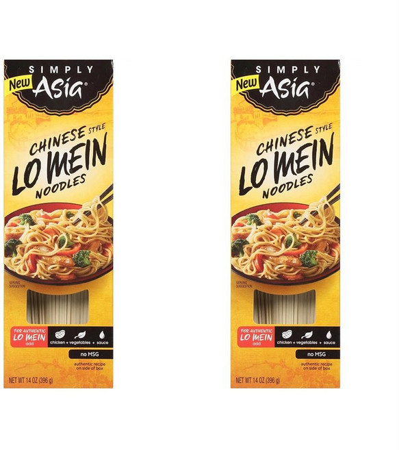 심플리 아시아 루메인 누들 차이니즈 스타일 Simply Asia Non-GMO Chinese Style Lo Mein Noodles, 2개, 396g