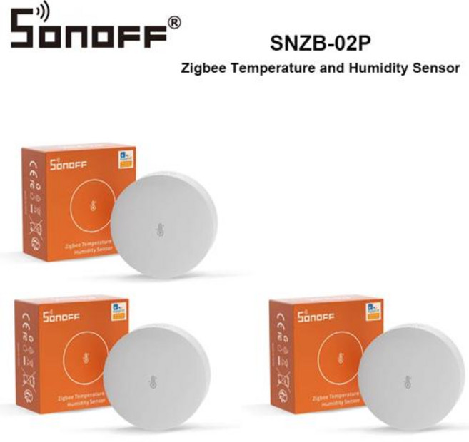 스마트 디지털 온습도계 온도 습도 센서 SONOFF SNZB-02P Zigbee 및 홈 감지기 Alexa Google Home Smartthings와 함께 작동