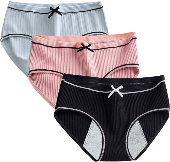 아트스킨 생리팬티 위생팬티 순면 노라인 3P