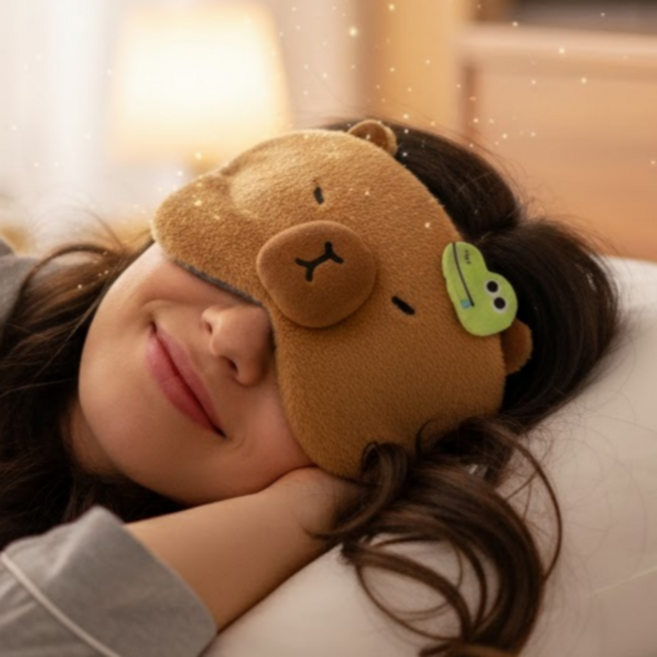 다금라이프 카피바라 수면안대 냉온찜질 암막 눈가리개