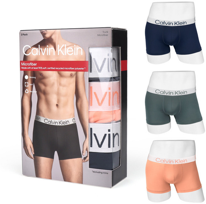 캘빈클라인 속옷 남성 언더웨어 남자 드로즈 3장 세트 NP2851O