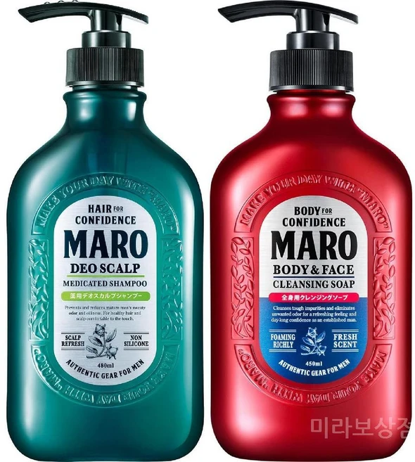 마로 17 데오 스칼프 샴푸 480ml + 전신용 바디솝 450ml, 1개 - 쿠팡