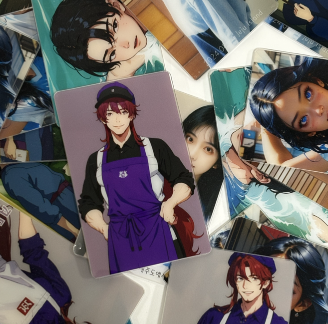 (주문제작) PET 포토카드 제작 고퀄리티 선명한 나만의 포토카드 제작 1개부터 대량까지, 50~99개