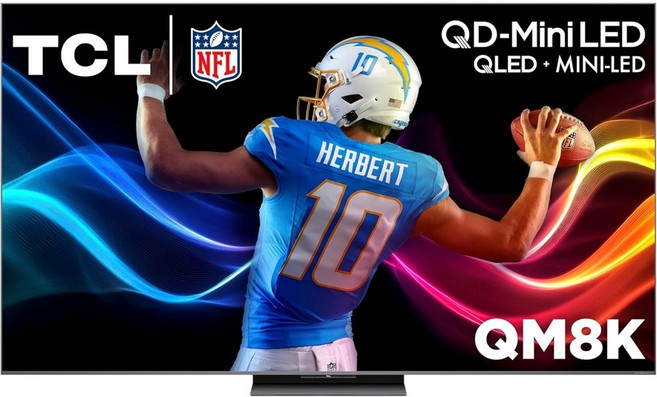 TCL QM8K 65인치 QD-미니LED QLED 4K UHD 구글 스마트TV 2025년형 65QM8K 144Hz 288Hz VRR 베젤리스 AI프로세싱, 65 인치