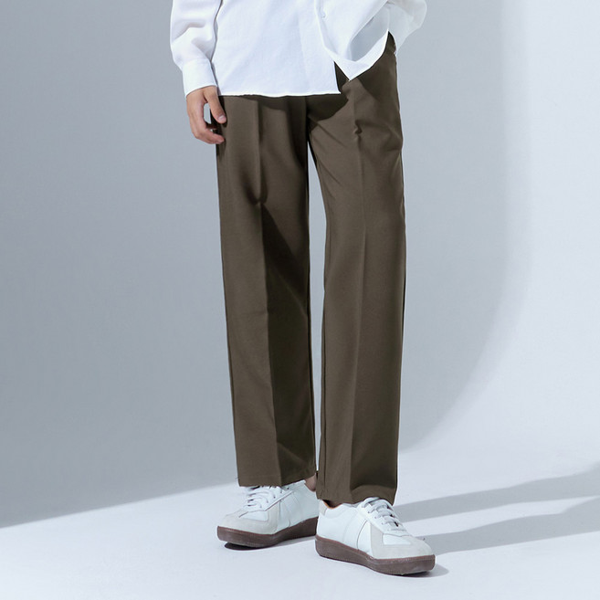 탑보이 9부 10부 세미와이드 뒷밴딩 슬랙스 (HT006)