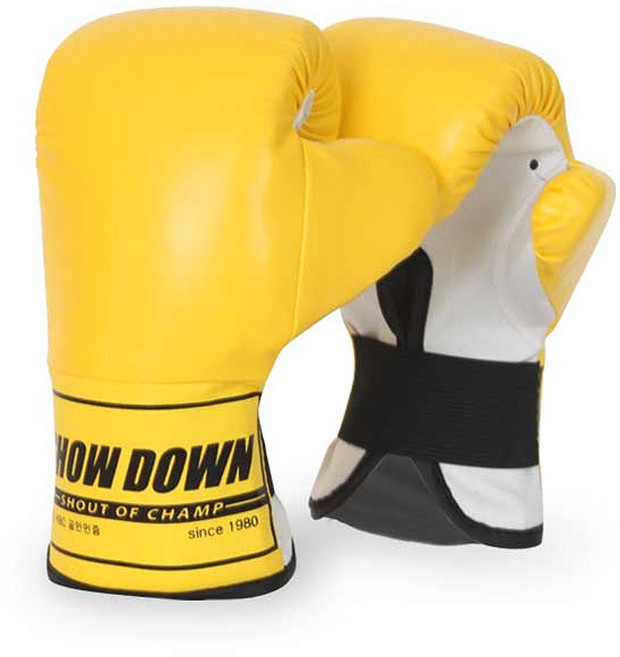 쇼다운 미니 복싱 글러브 아동용 옐로우색상 어린이용, XXS, 1개