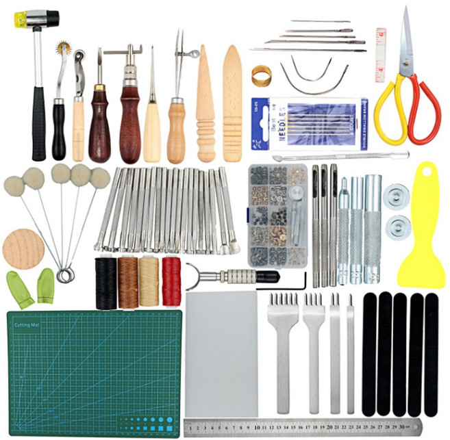듀라맥스 DIY 가죽공예 도구 고급 세트 32종, 1개