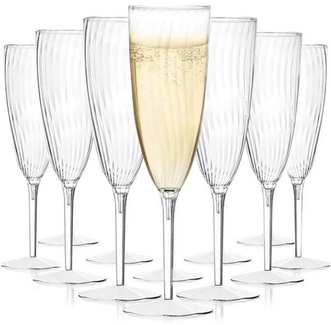 프리츠 다회용 플라스틱 샴페인잔, 180ml, 1개입, 16개