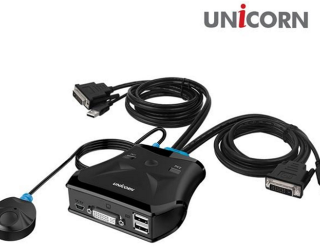 dvikvm 스위치 케이블형 데스크탑 공유기 포트 스위치 사무용 게임용 셀렉터 컴퓨터 분배기 전환기 모니터