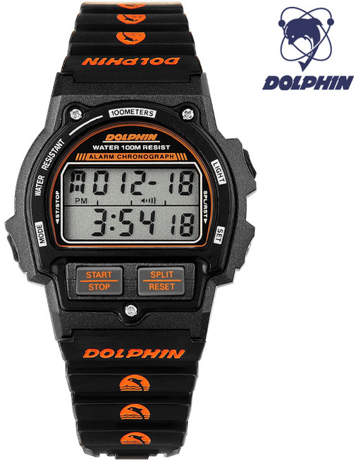 돌핀 스포츠 MRP567-7 ORANGE 패션 전자시계 무빙재만시계