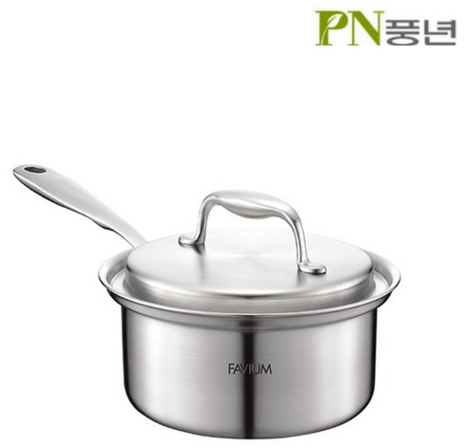 PN풍년 파비움 통5중 스테인레스 냄비 8종 택1, 최신형 깊은편수16 FV5PT-16CD