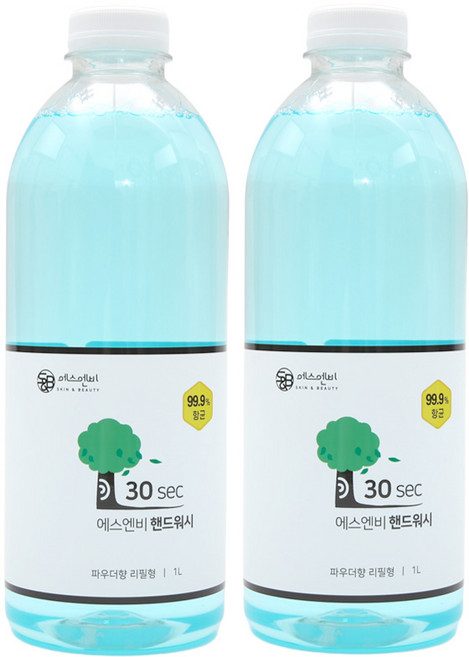 1+1 에스엔비 30s 핸드워시 리필, 2개, 1L