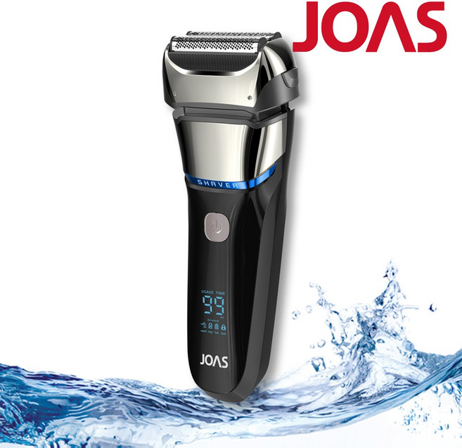 조아스 전기면도기 JS-5810 방수 LCD표시창 후면트리머 C타입충전