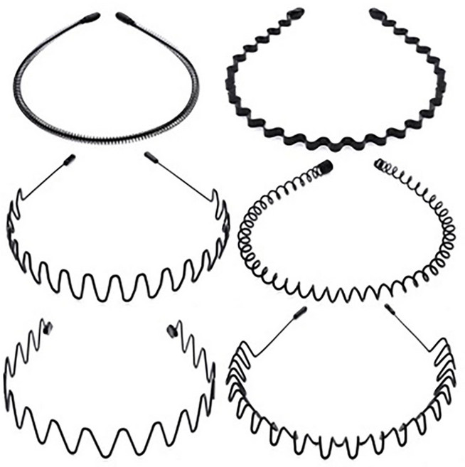 리빙미 스프링 와이어 귀안아픈 헤어밴드 6종