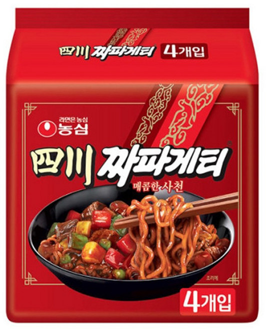 농심 사천 짜파게티 137g 멀티4입 x8개