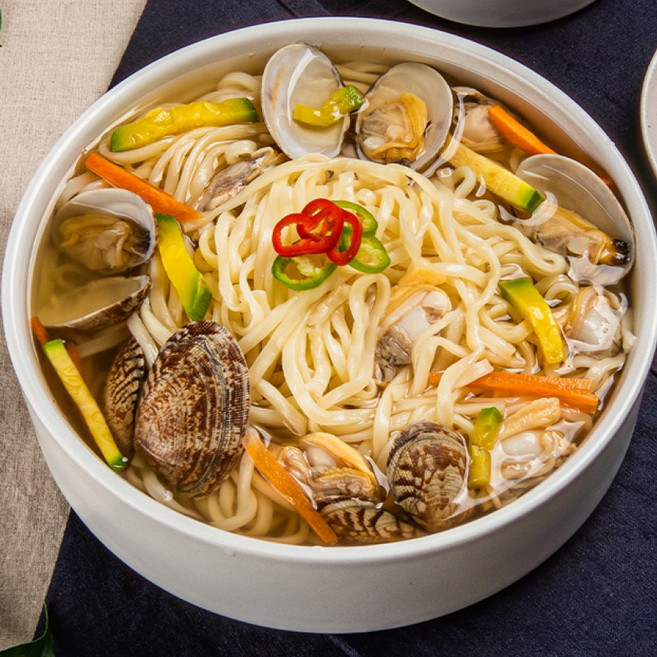 [포항시수산가공협동조합] 바지락 칼국수 밀키트, 2개, 750g