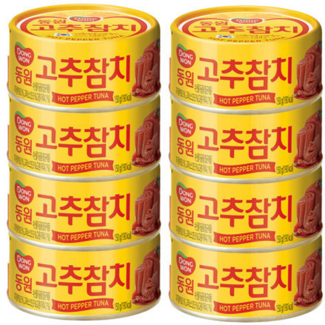 고추 참치 150g 원터치 8캔, 8개
