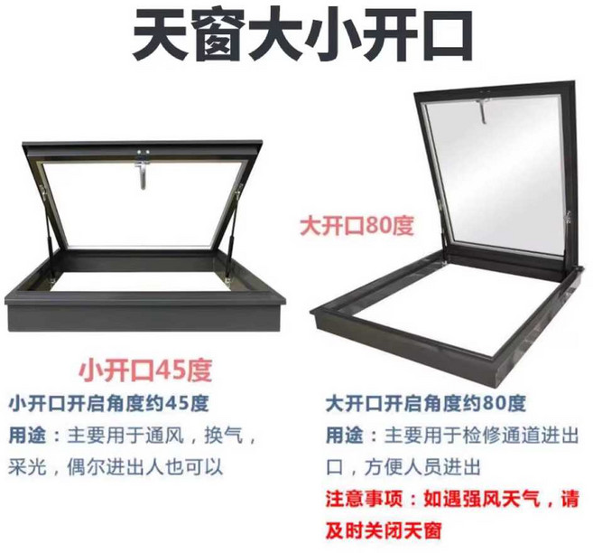 지붕창 환기 창문 천장 다락방 개폐형 채광 옥상방 배기팬 개구부 샷시 프레임 옥상 채광창, B. 대형 개구부 유리 없음 780x980