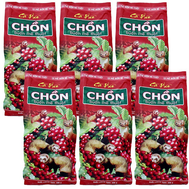 베트남 Buon me thuot 족제비 커피 - Ca phe buon me thuot, 500g, 6개, 핸드드립