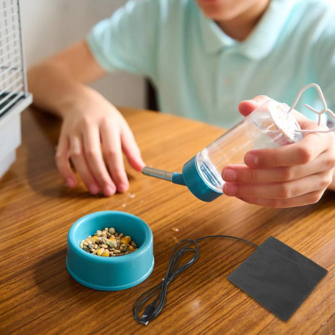 애완동물용 히팅 패드 조절 온도 전기 매트 햄스터 새 친칠라 파충류, 1개, 기본