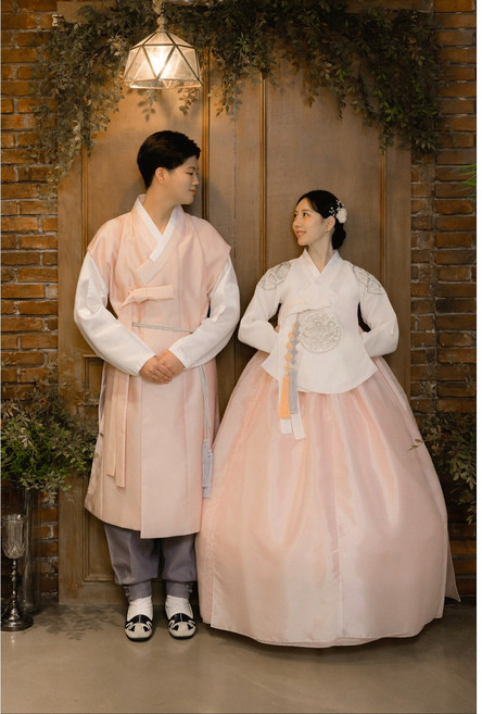 [대여]2인 신랑신부한복대여 커플한복 돌잔치 웨딩촬영한복
