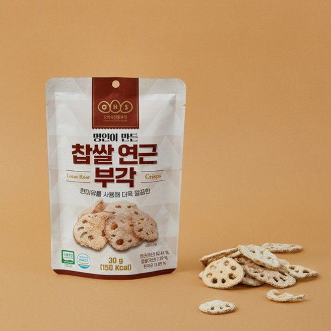 [오희숙전통부각] 찹쌀연근부각30g