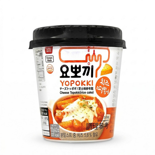 요뽀끼 치즈 떡볶이컵 120gX6개, 120g, 6개