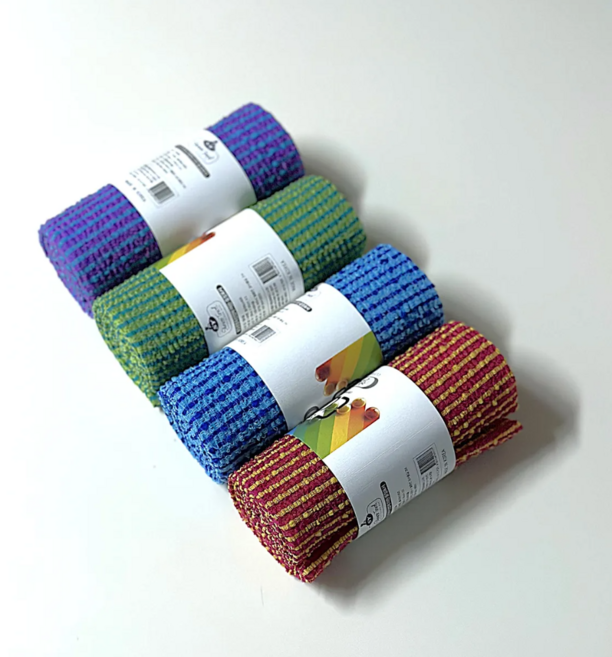 마루디 컬러 까칠한 샤워타올, 혼합색상, 1세트, 4개입