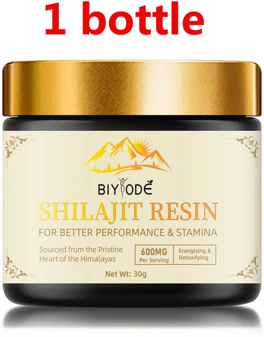 BIYODE 풀빅산 함유 히말라야 100 순수 실라지트 85 흔적 미네랄 복합체 에너지 스푼 포함 30g 송진, 1개 - 쿠팡