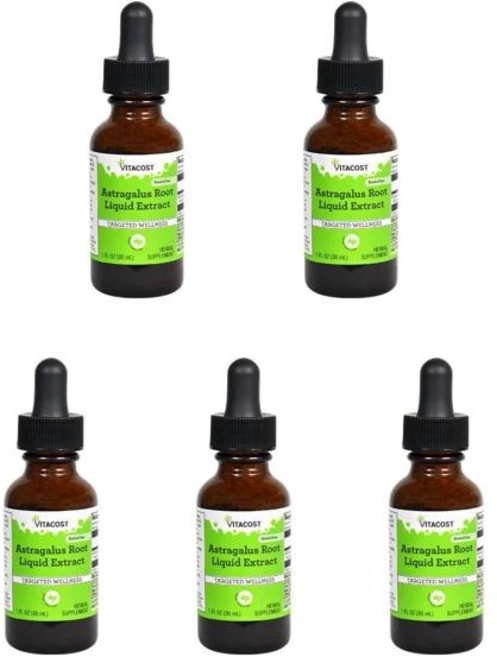 비타코스트 황기 뿌리 액체 추출물 무알콜 2000mg 30ml, 5개 - 쿠팡