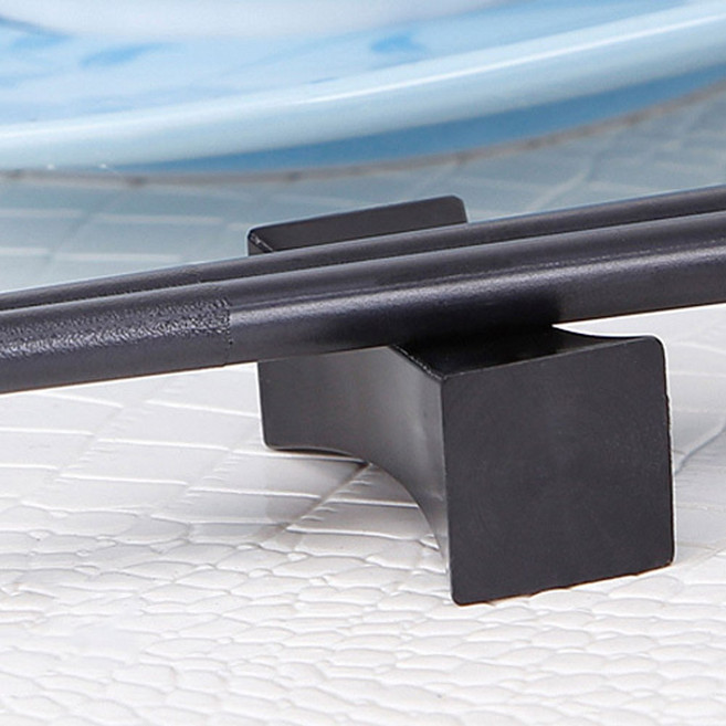 Simple 블랙 심플 수저 받침대, 1개, 블랙 수저받침대