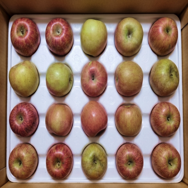 [단독특가] 껍질째먹는 고당도 꿀 부사사과, 1박스, 2kg